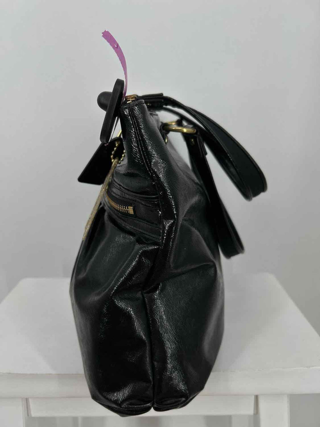 Coach Black Patent Leather Vintage Tote
