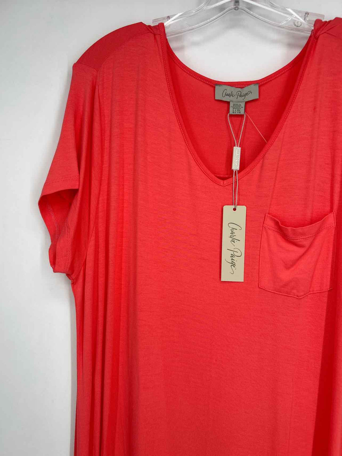 Charlie Paige Size L/XL Coral NWT Dress