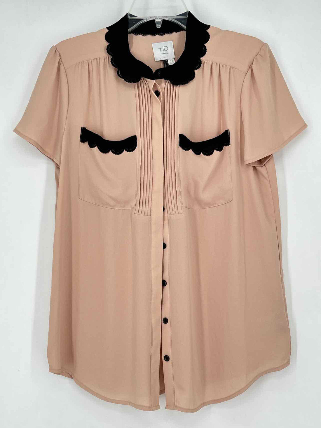 HD in Paris Size 8 Cream & Black NWT Short Sleeve
