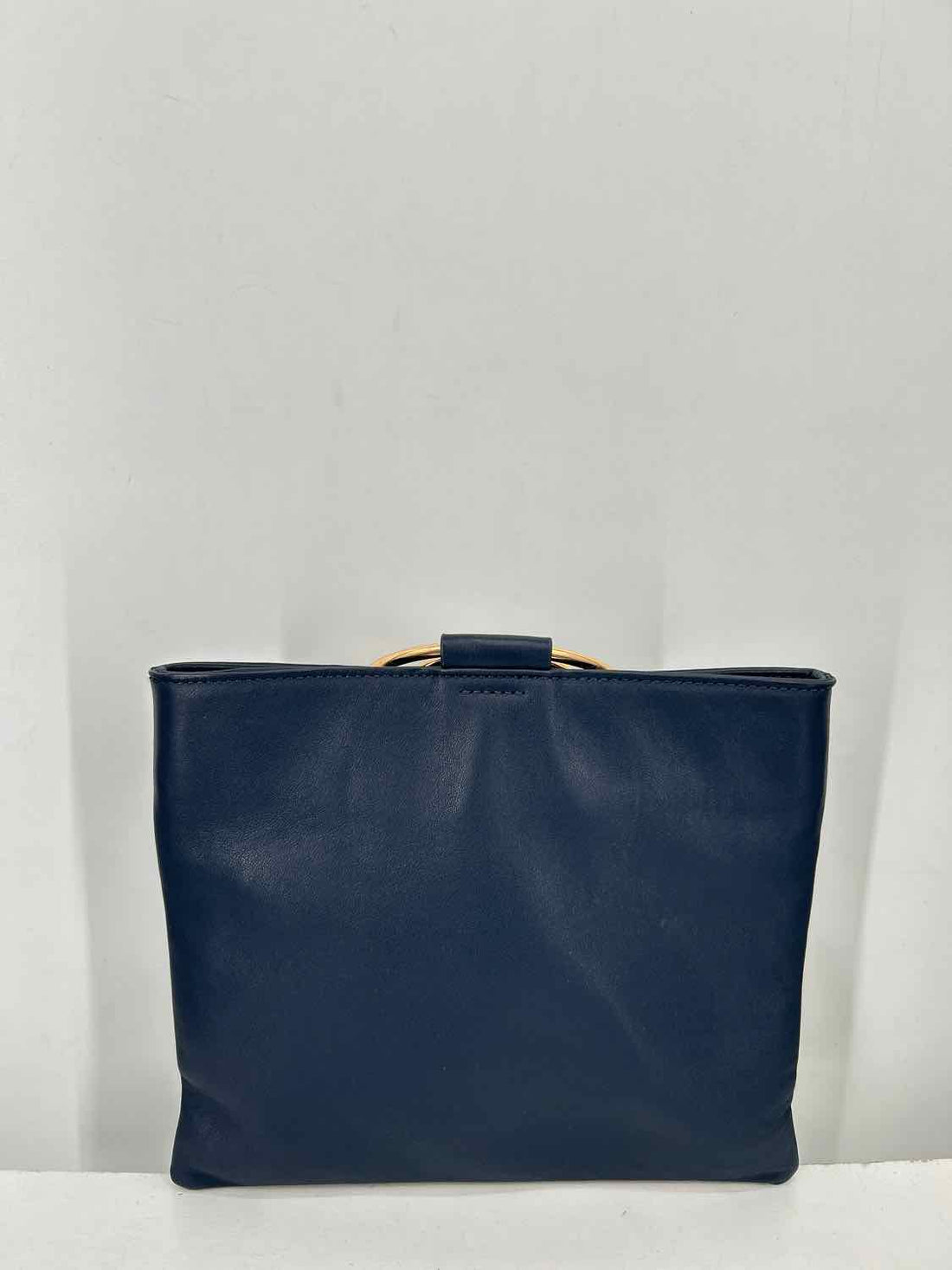 Thacker Navy Genuine Leather Satchel