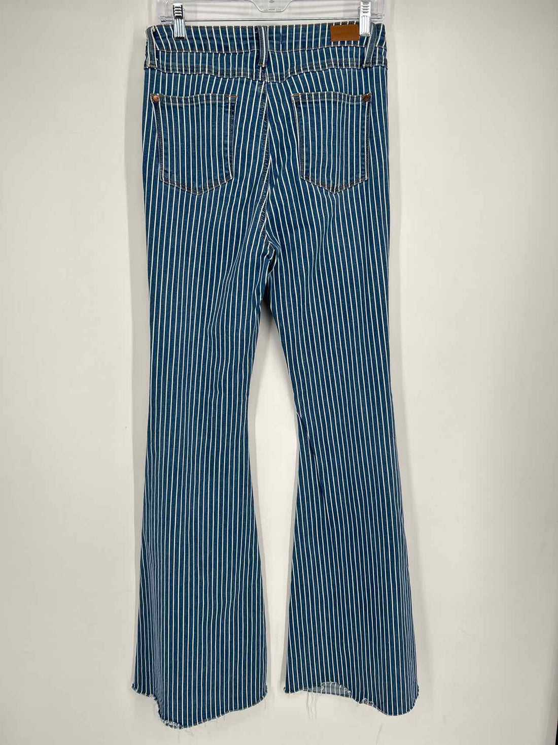 Judy Blue Size 9 Blue & White Striped Jeans