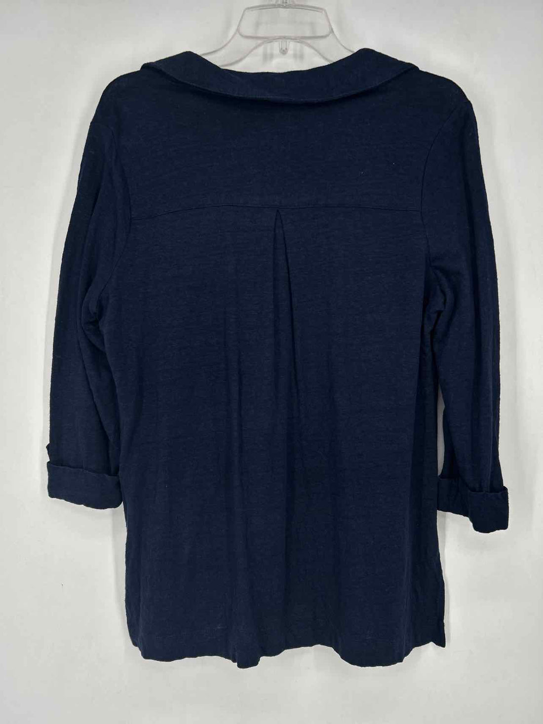 Chicos Size 1/M Navy Long Sleeve