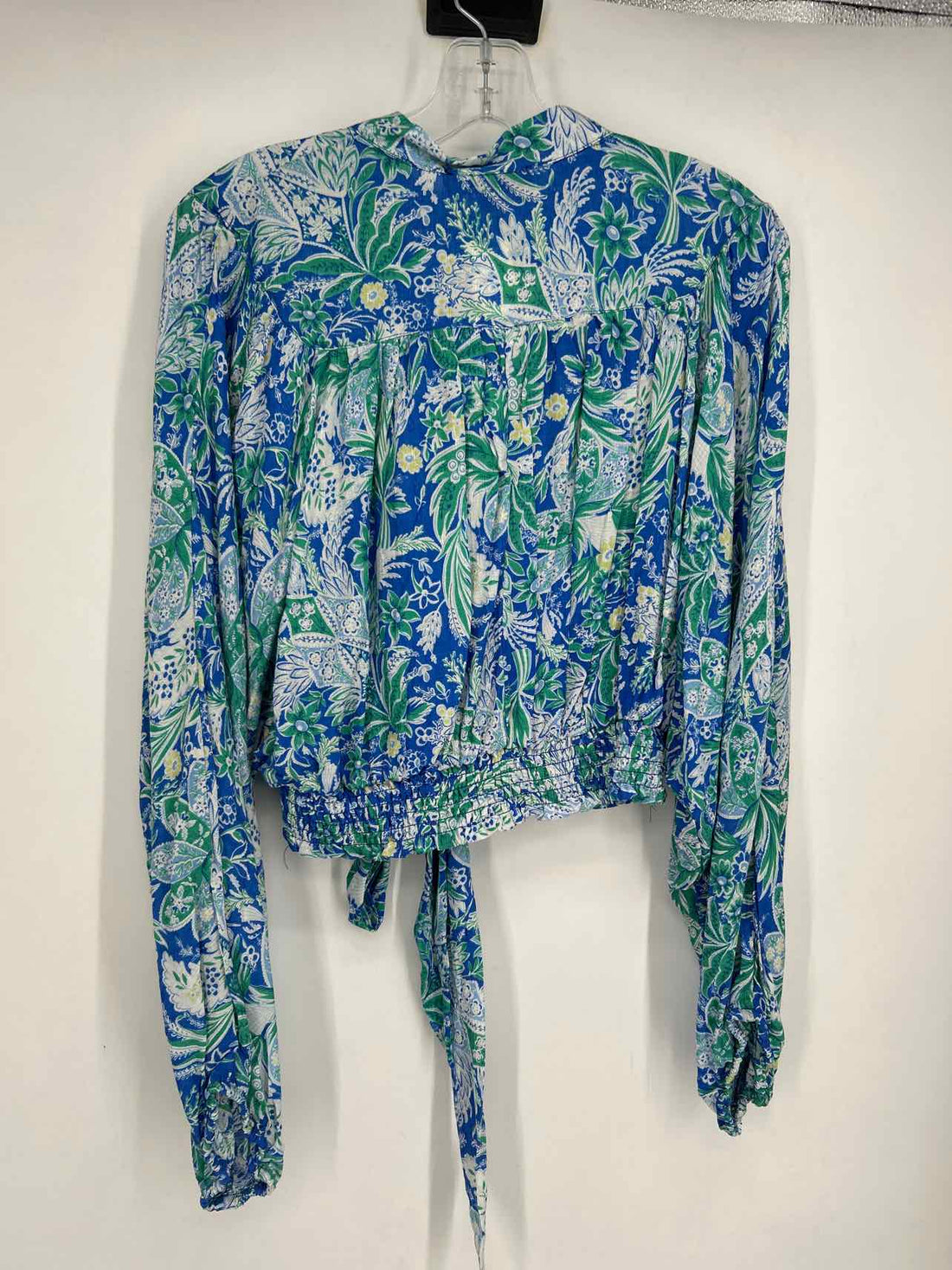 Rachel Roy Size M Blue & White Print NWT Long Sleeve