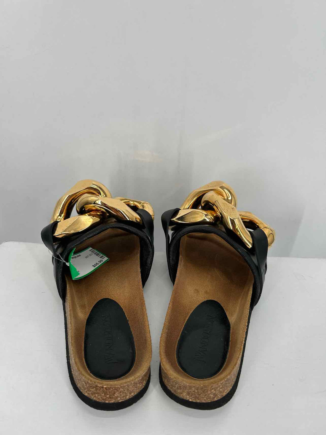 JW Anderson Women Size 38 Black & Gold Slides