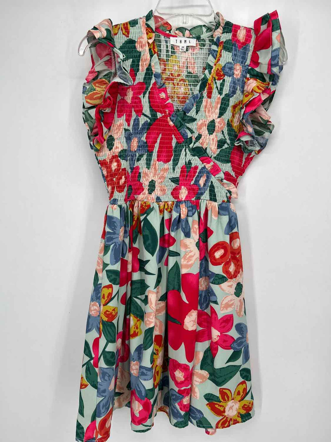 THML Size XS Mint Floral Dress
