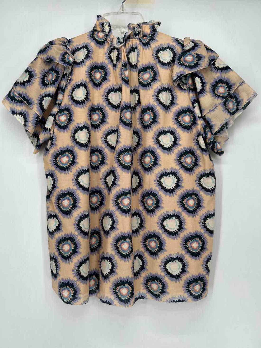 Hunter Bell Size XS Peach Tie Dye Short Sleeve