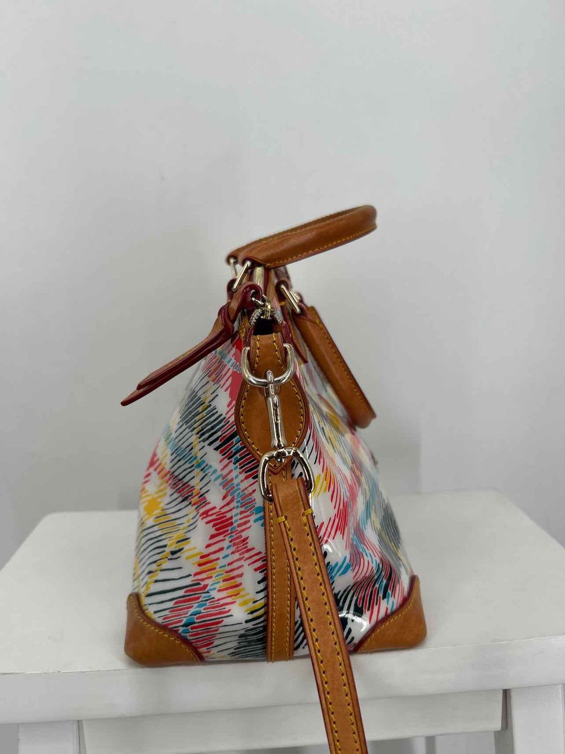 Dooney & Bourke Plaid Leather Good Satchel