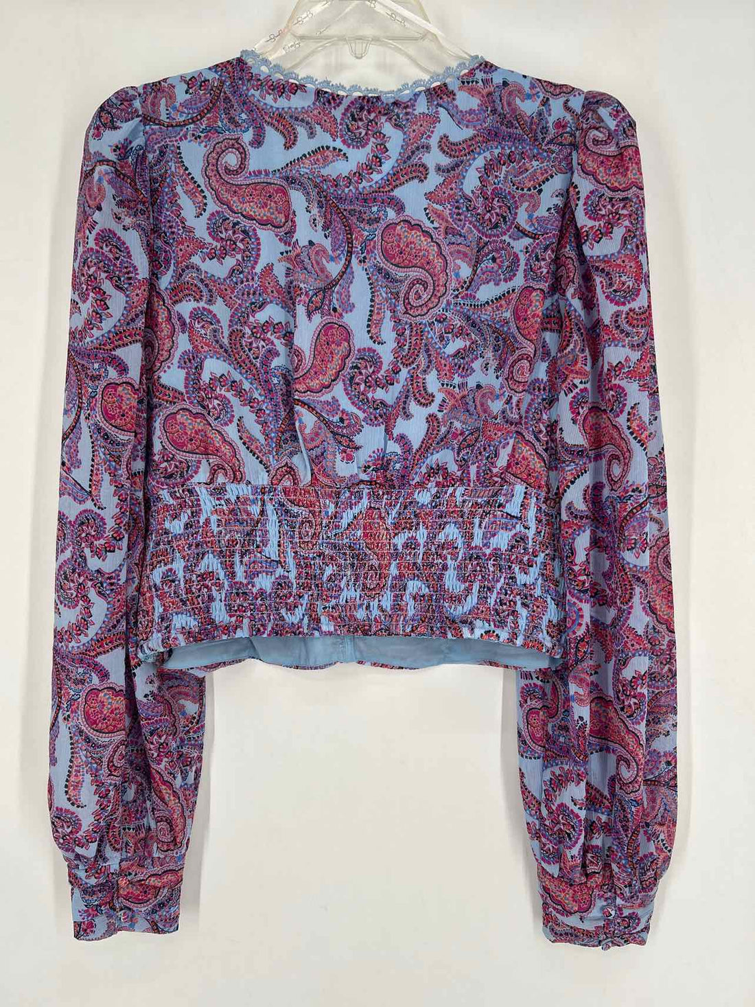 Jessica Simpson Size L Light Blue Paisley NWT Long Sleeve