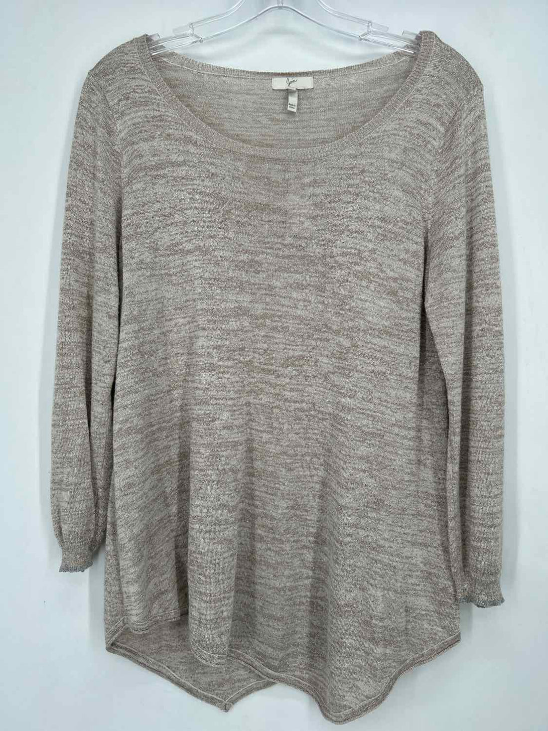 Joie Size M Heathered Beige Shimmer Sweater