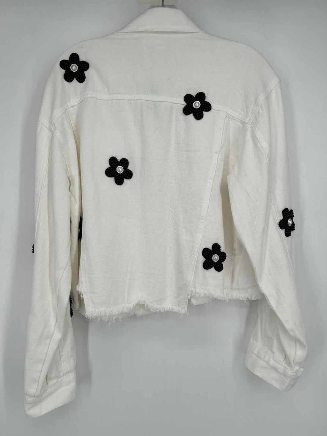 POL Size S White & Black Floral Jacket