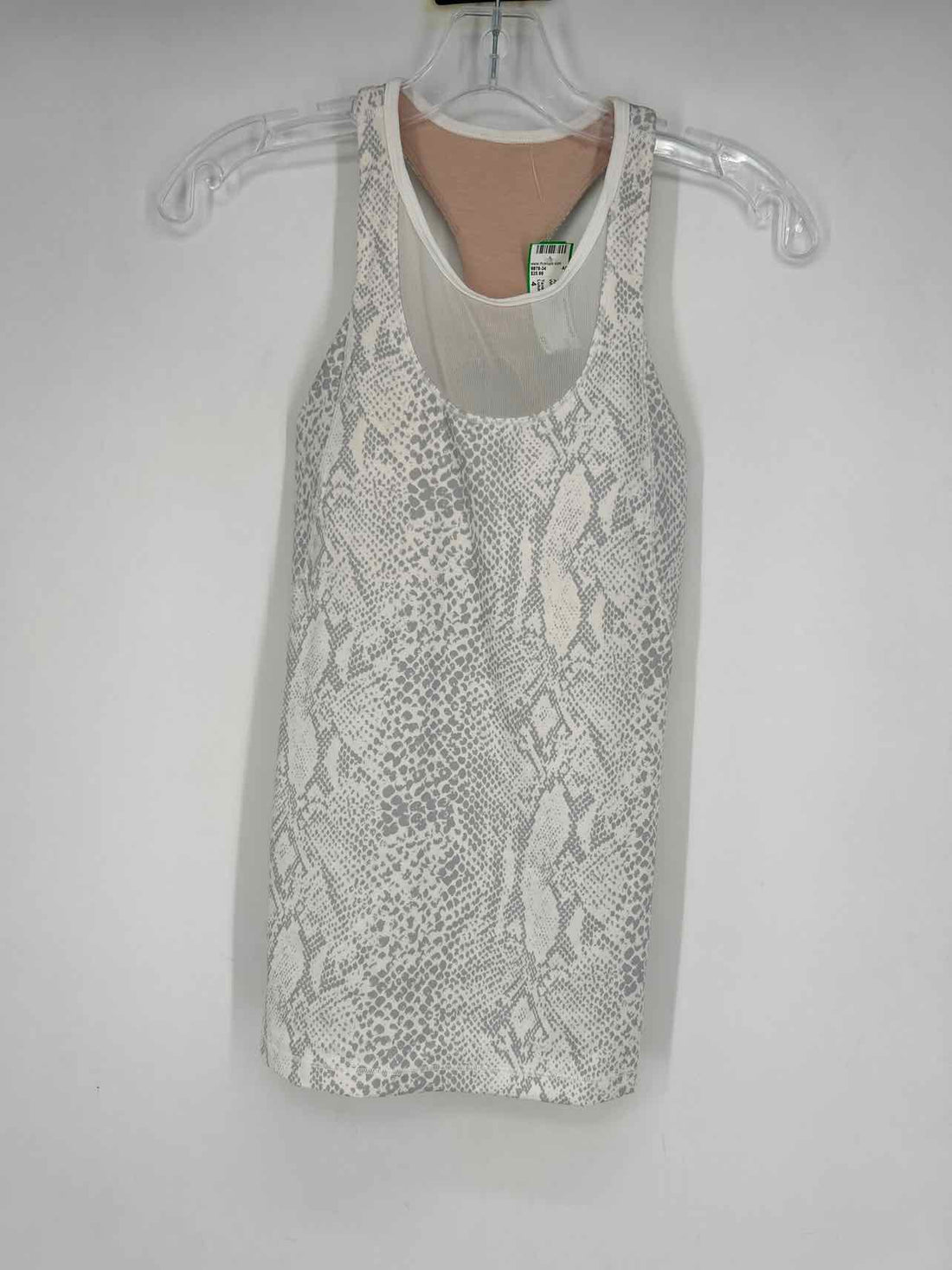 Lululemon Size 4 White Reptile Active Tops