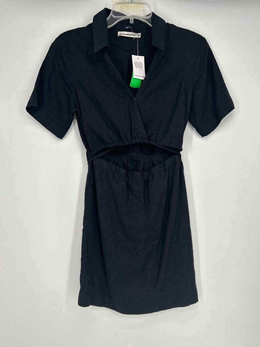 Abercrombie & Fitch Size XXSP Black Linen/Viscose NWT Dress