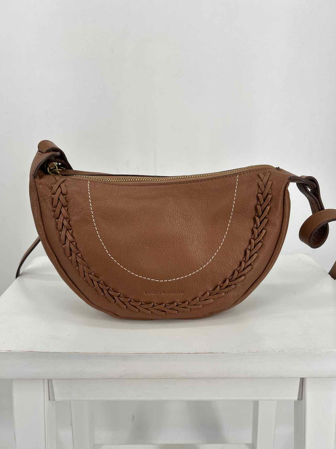 Lucky Brand Brown Leather Excellent Condition Crossbody