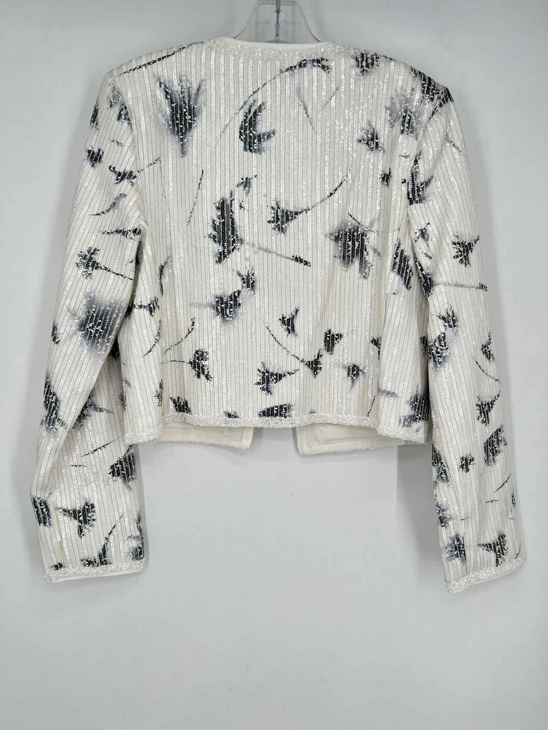 Derek Lam 10 Crosby Size 6 White & Black Sequined NWT Blazer