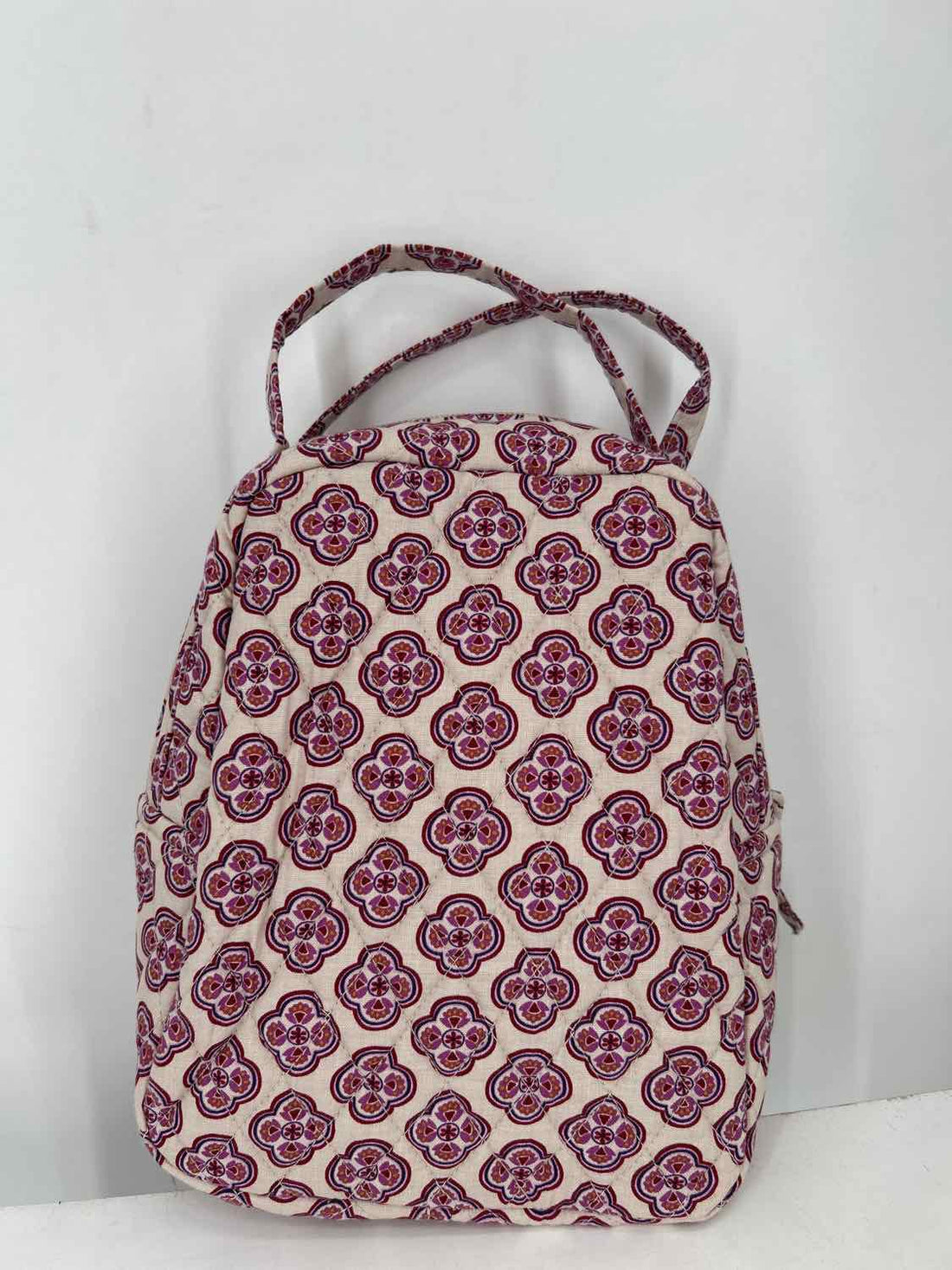 Vera Bradley Quilted Beige & Magenta Print NWT Misc.