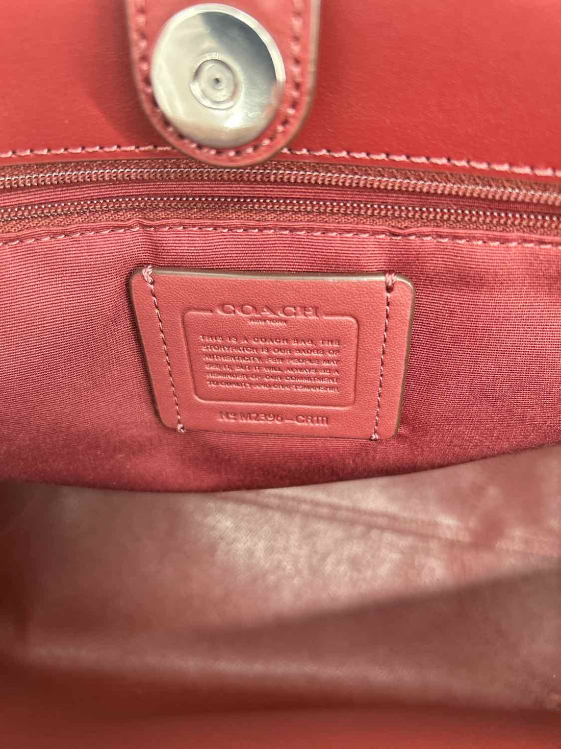 Coach Light Saddle NWT Leather City Tote