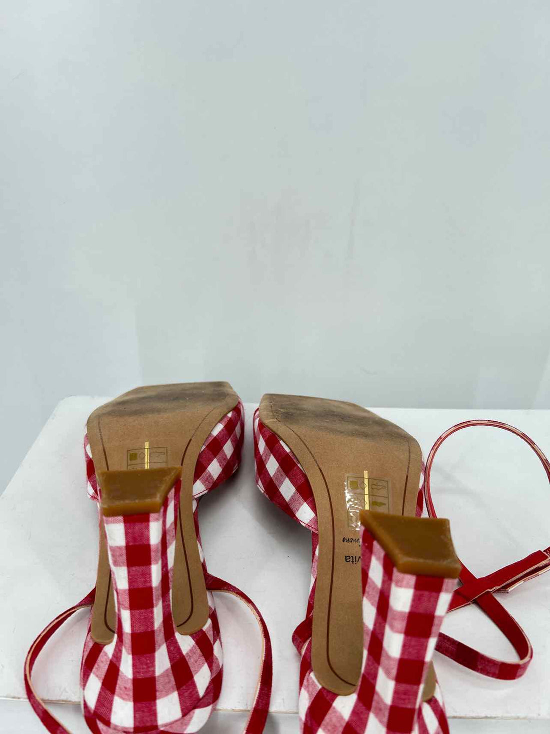 Dolce Vita Women Size 9 Red Gingham Heels