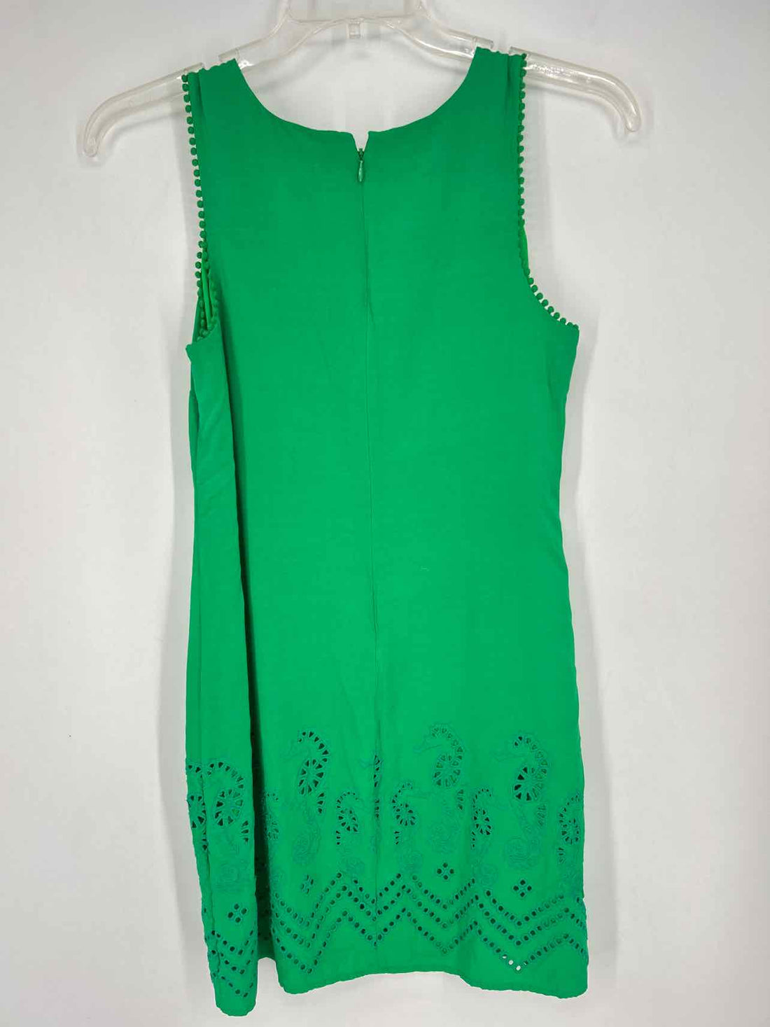 Crown & Ivy Size 6 Green Eyelet Sleeveless Dress