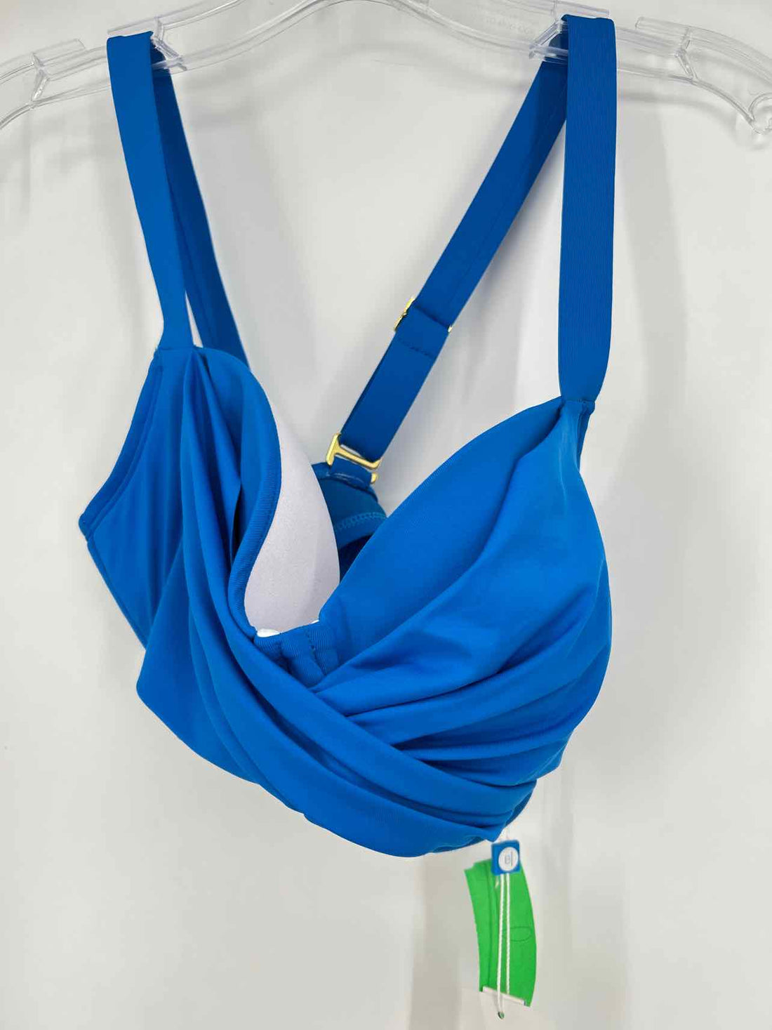 Bleu Rod Beattie Size 34D Cobalt Blue NWT Swimsuit Top Only