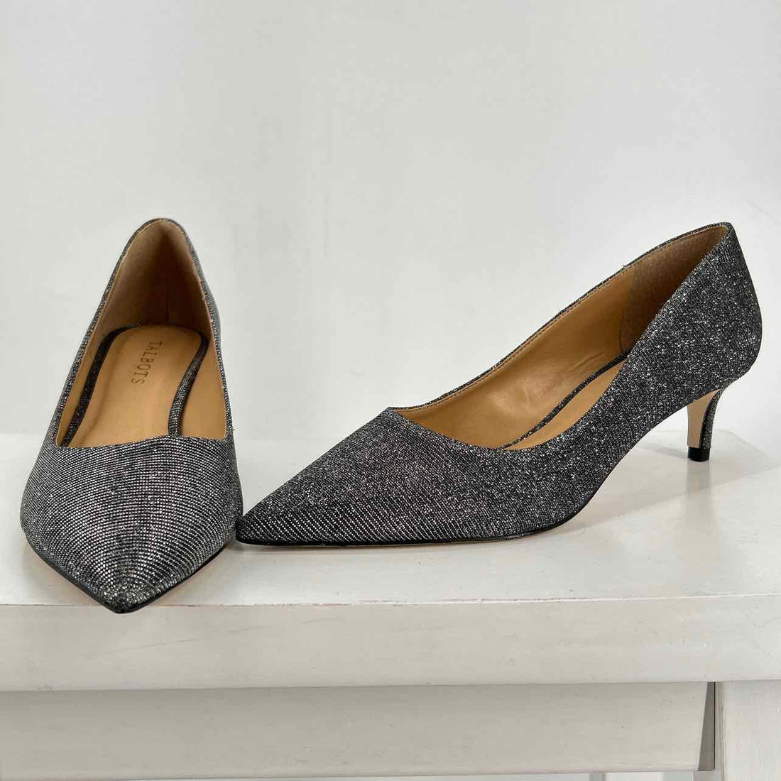 Talbots Women Size 8 Silver Heels