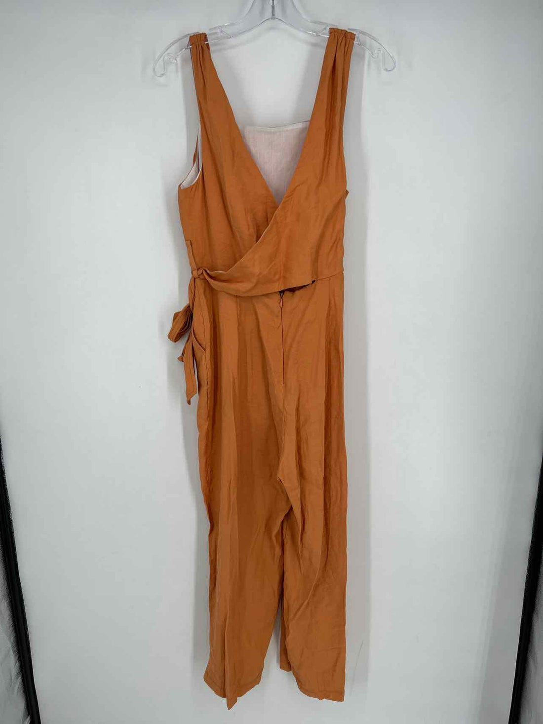 TopShop Size 10 Orange Sleeveless Jumpsuit