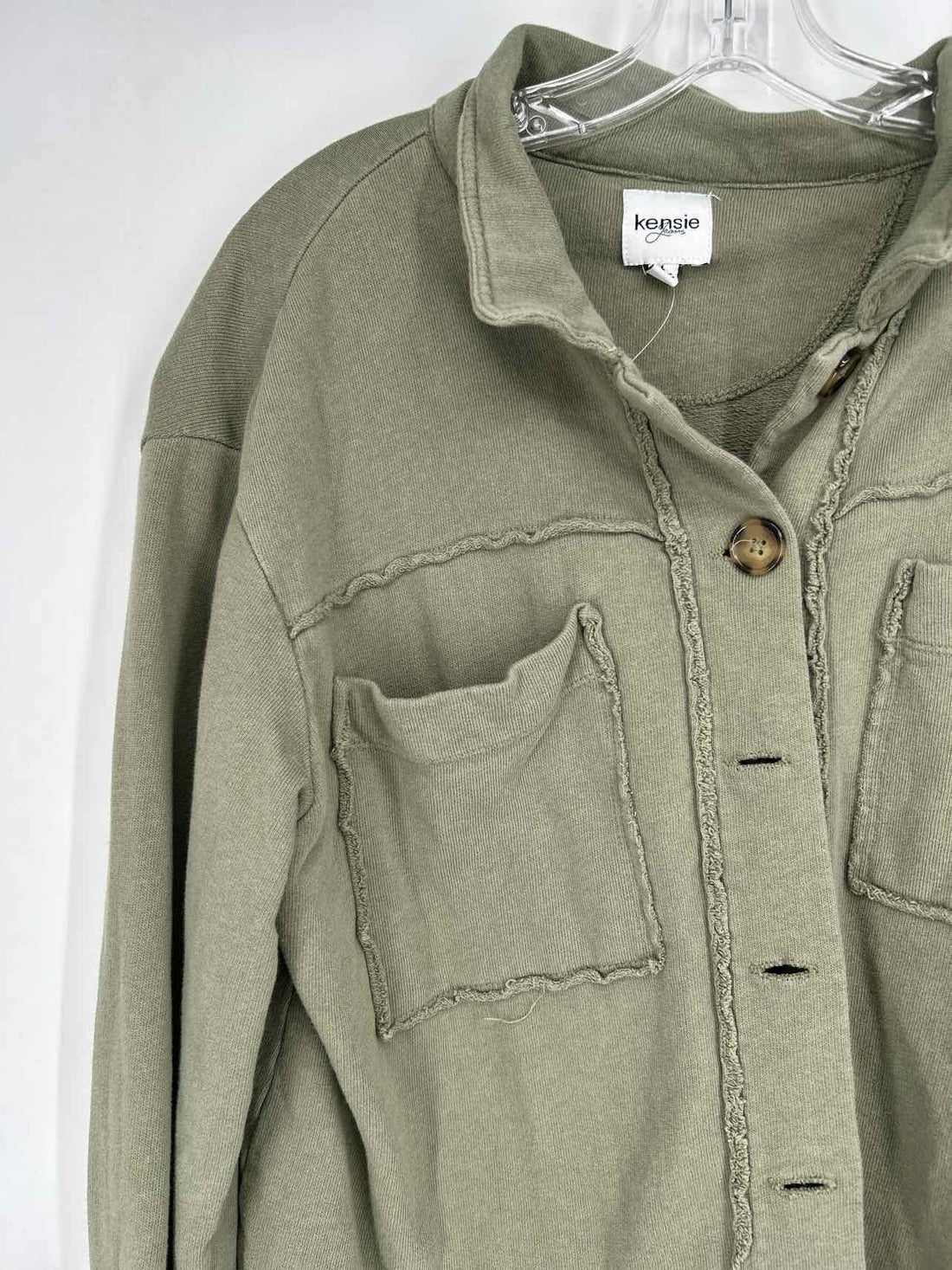 Kensie Size L Green Shacket