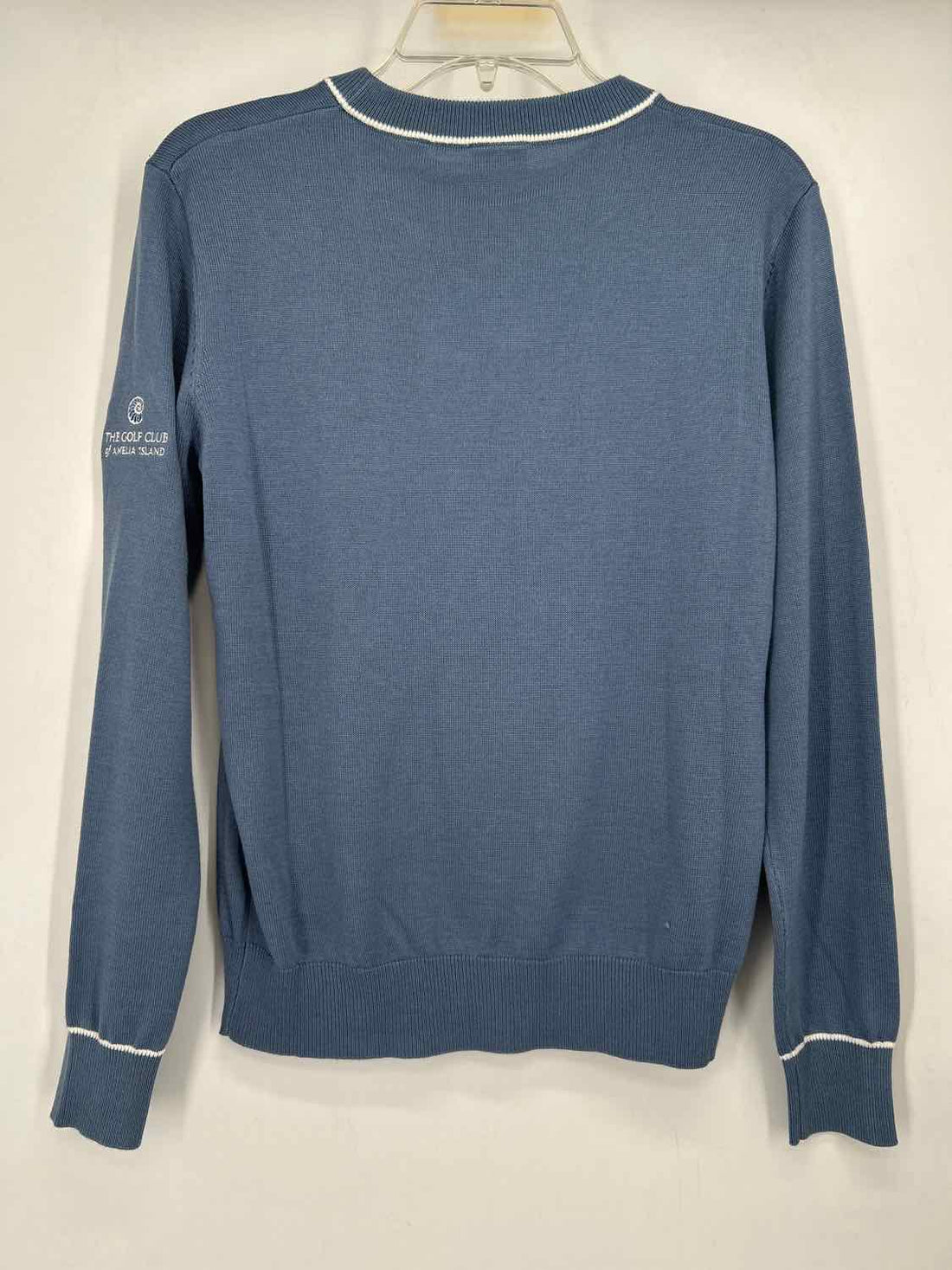 Footjoy Size M Dusty Blue Wool Blend Long Sleeve Active Tops