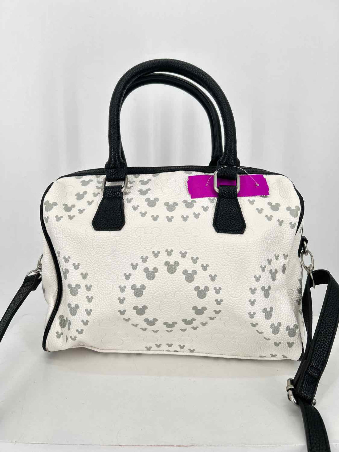 Disney White & Gray Palm Satchel