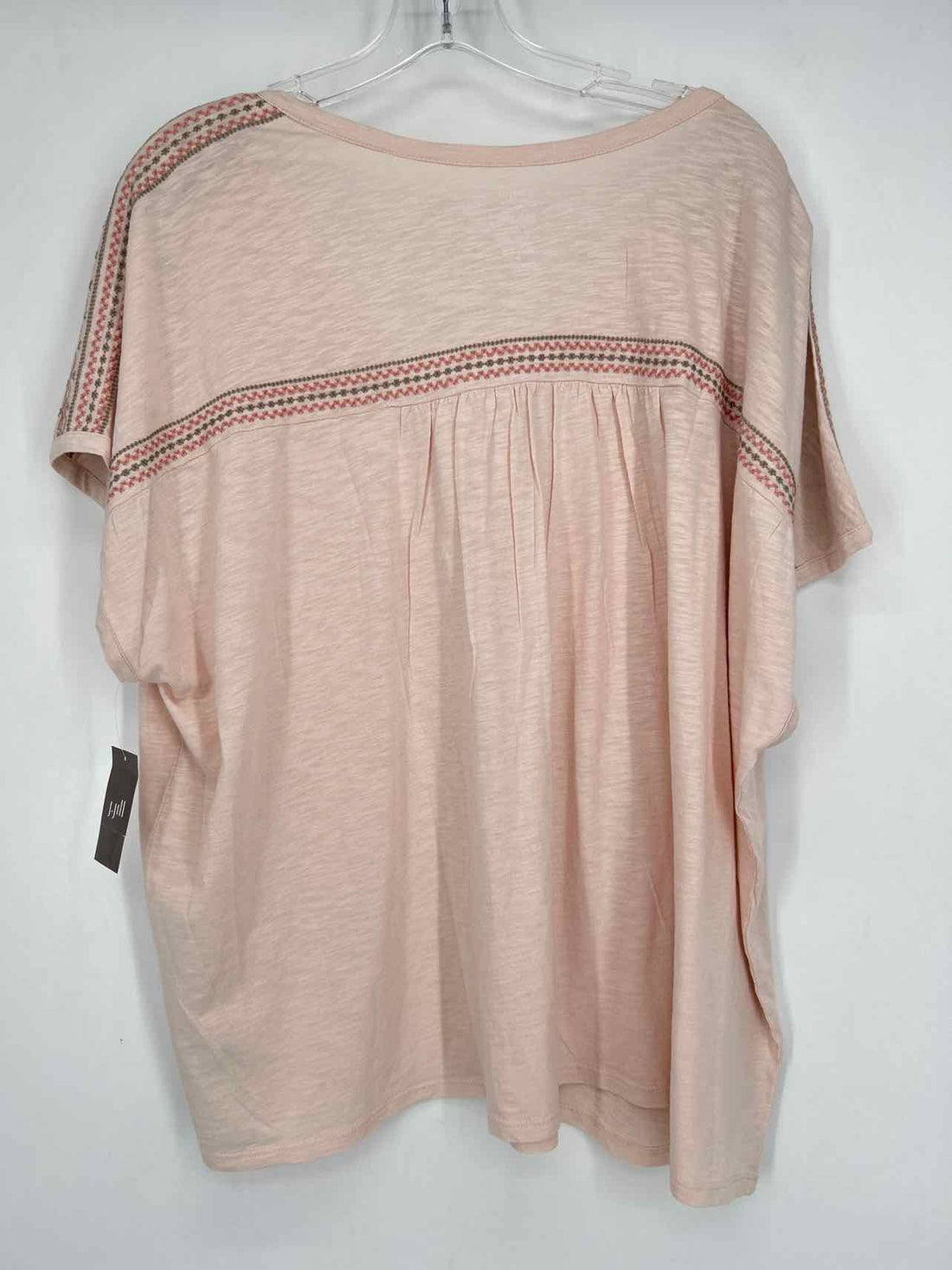 Pure Jill Size 3X Light Pink Embroidered NWT Top/Blouse