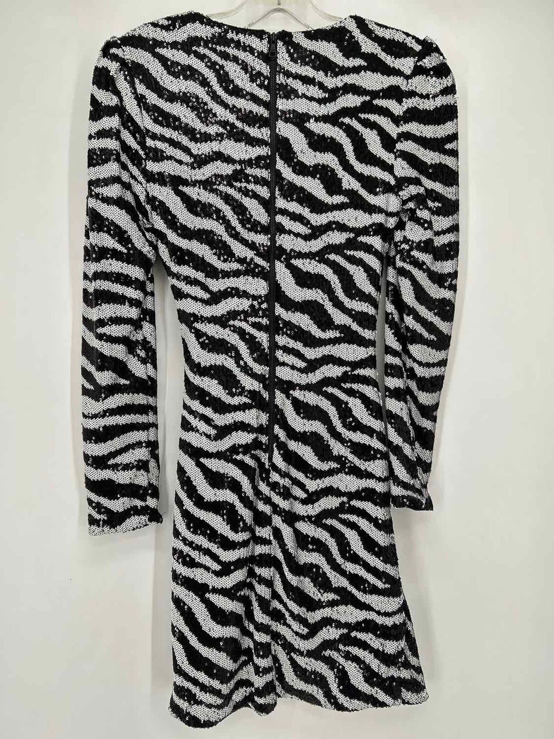 Bardot Size XS Zebra Sequined Dress