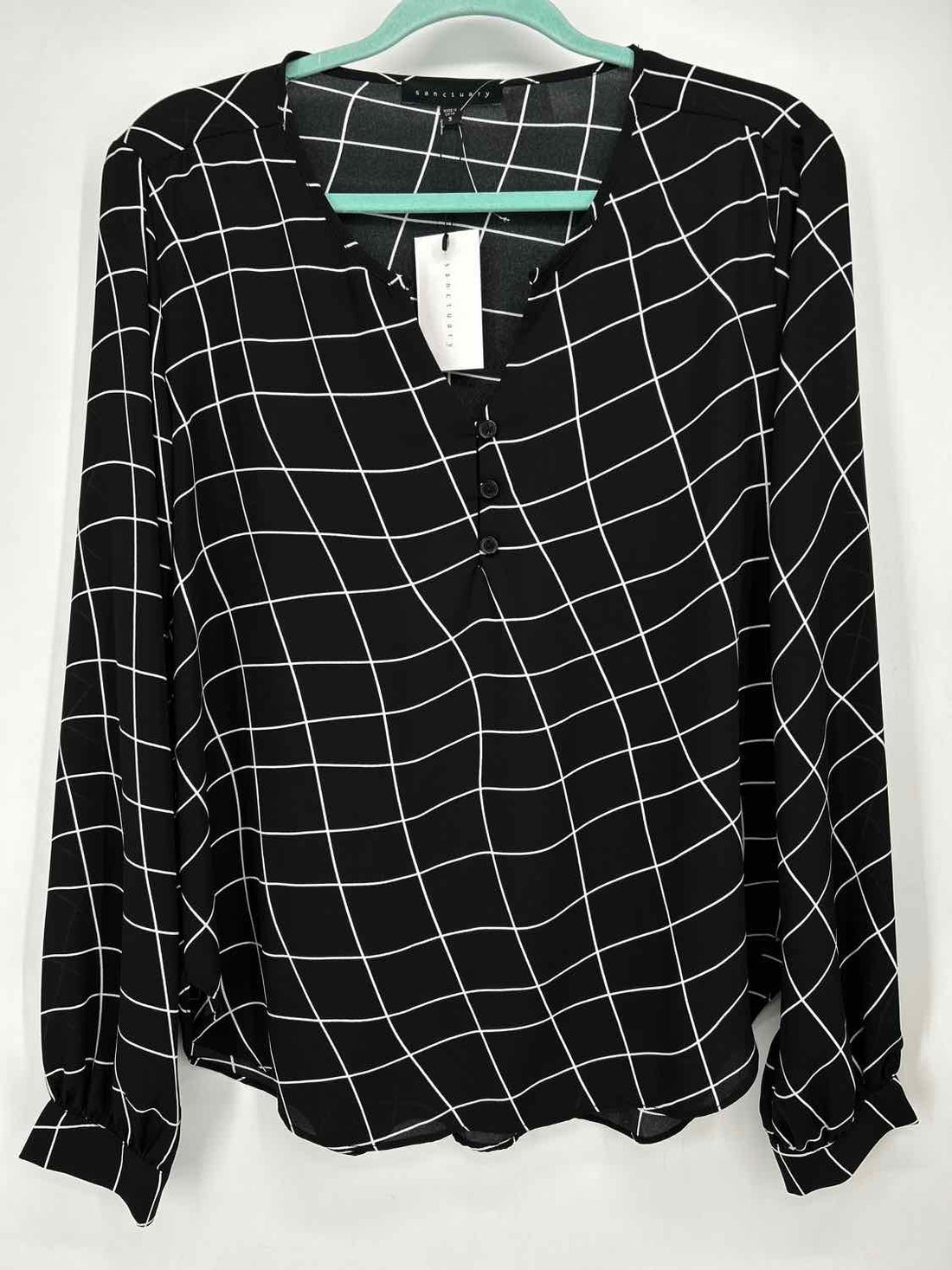 Sanctuary Size S Black & White Striped NWT Long Sleeve