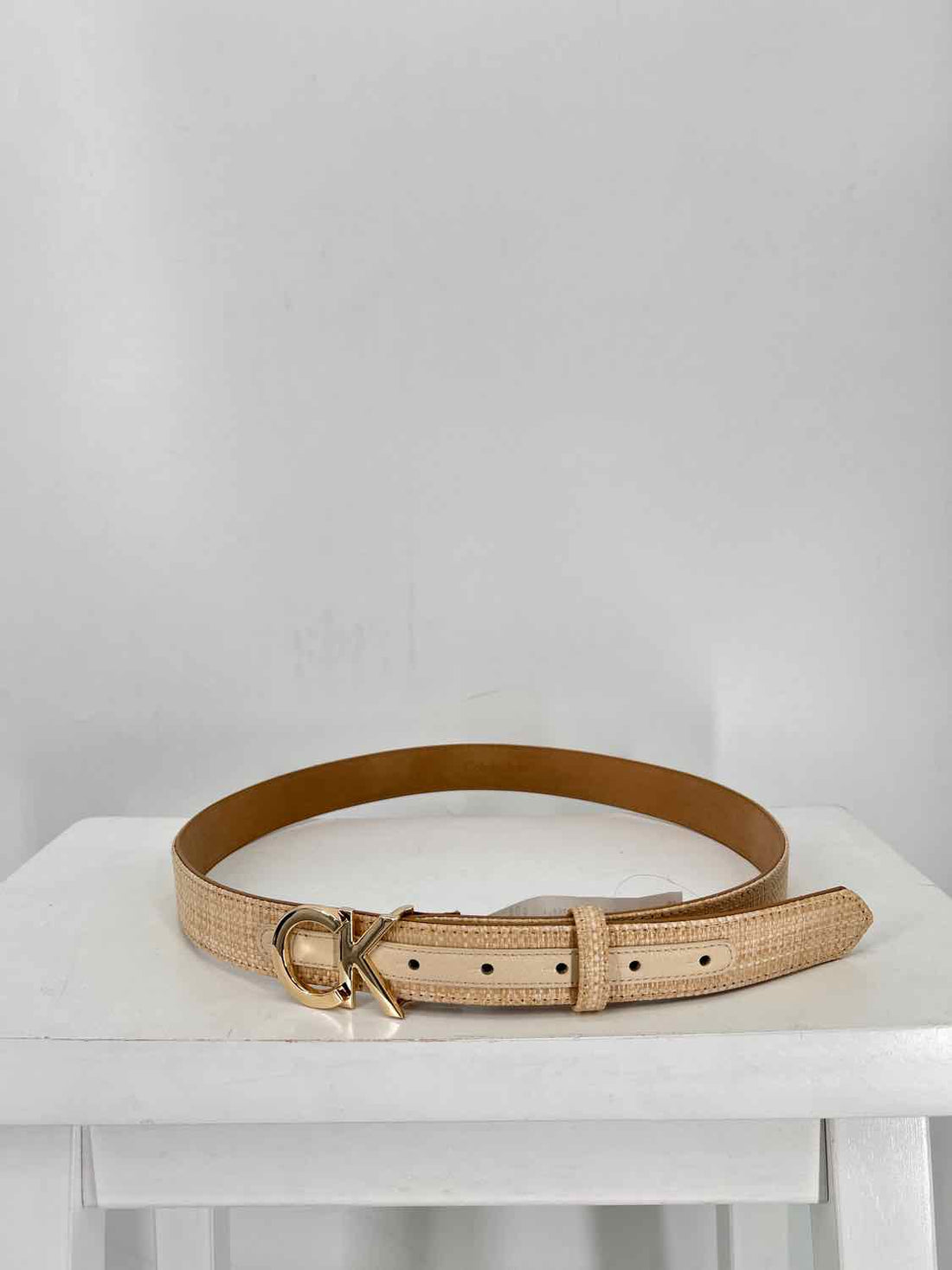 Calvin Klein Size M Raffia Natural NWT Belts
