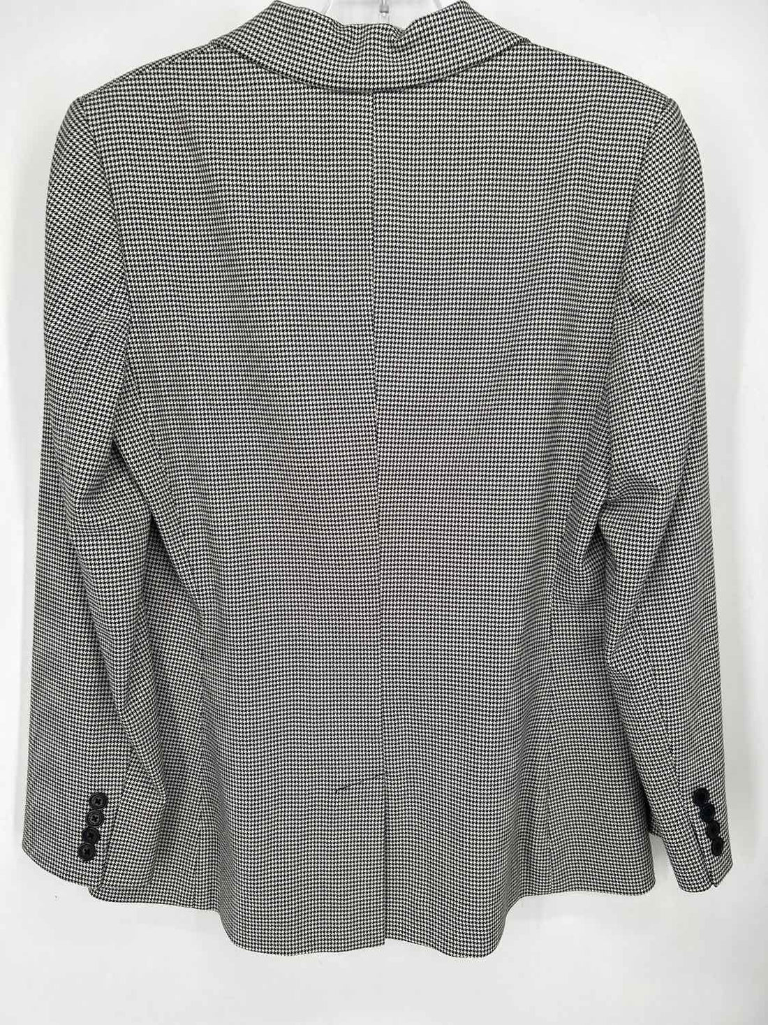 Lauren Ralph Lauren Size 6 Black & White Houndstooth Blazer