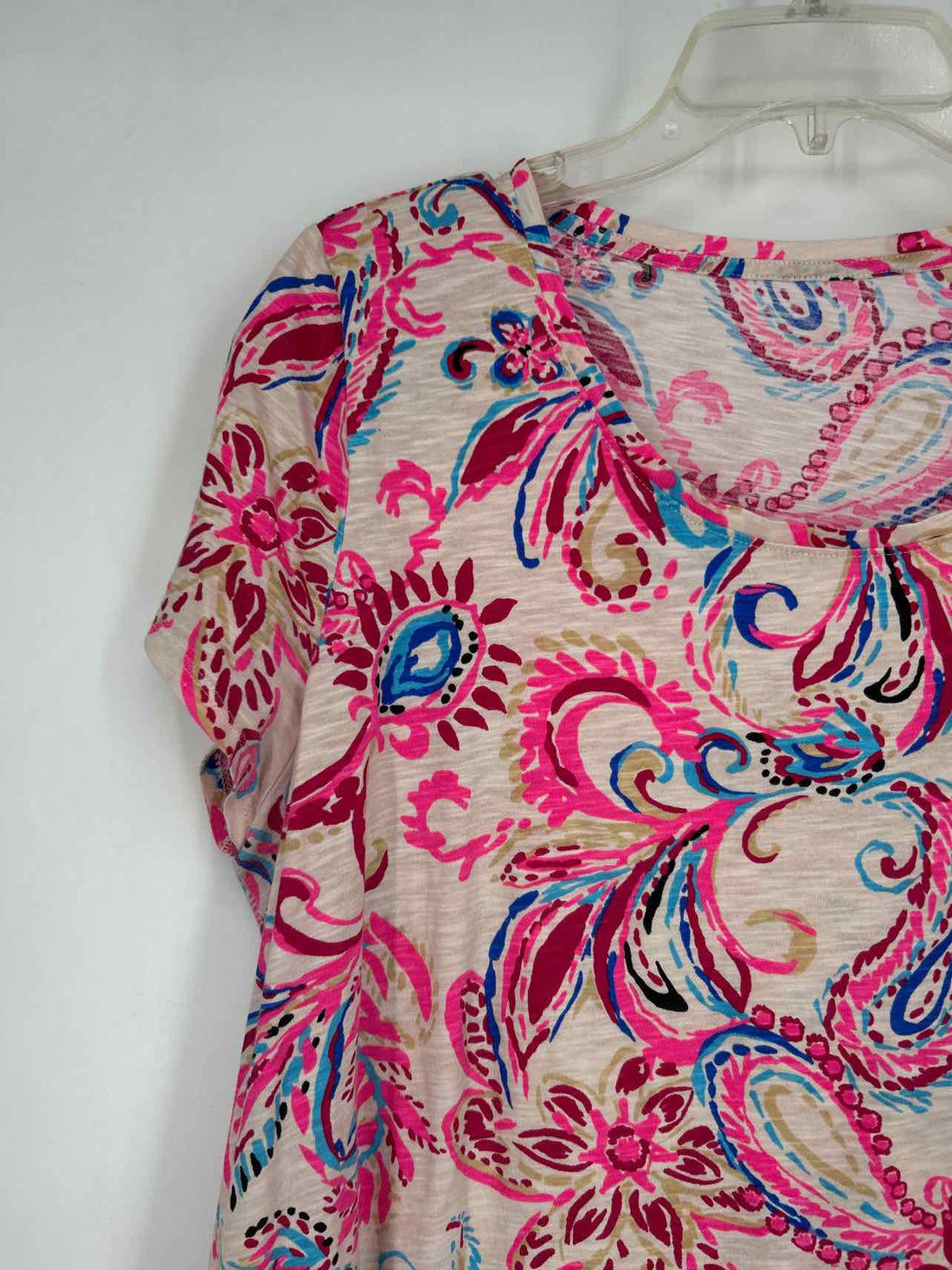 Lilly Pulitzer XL Cream & Pink Print Lilly Pulitzer Top