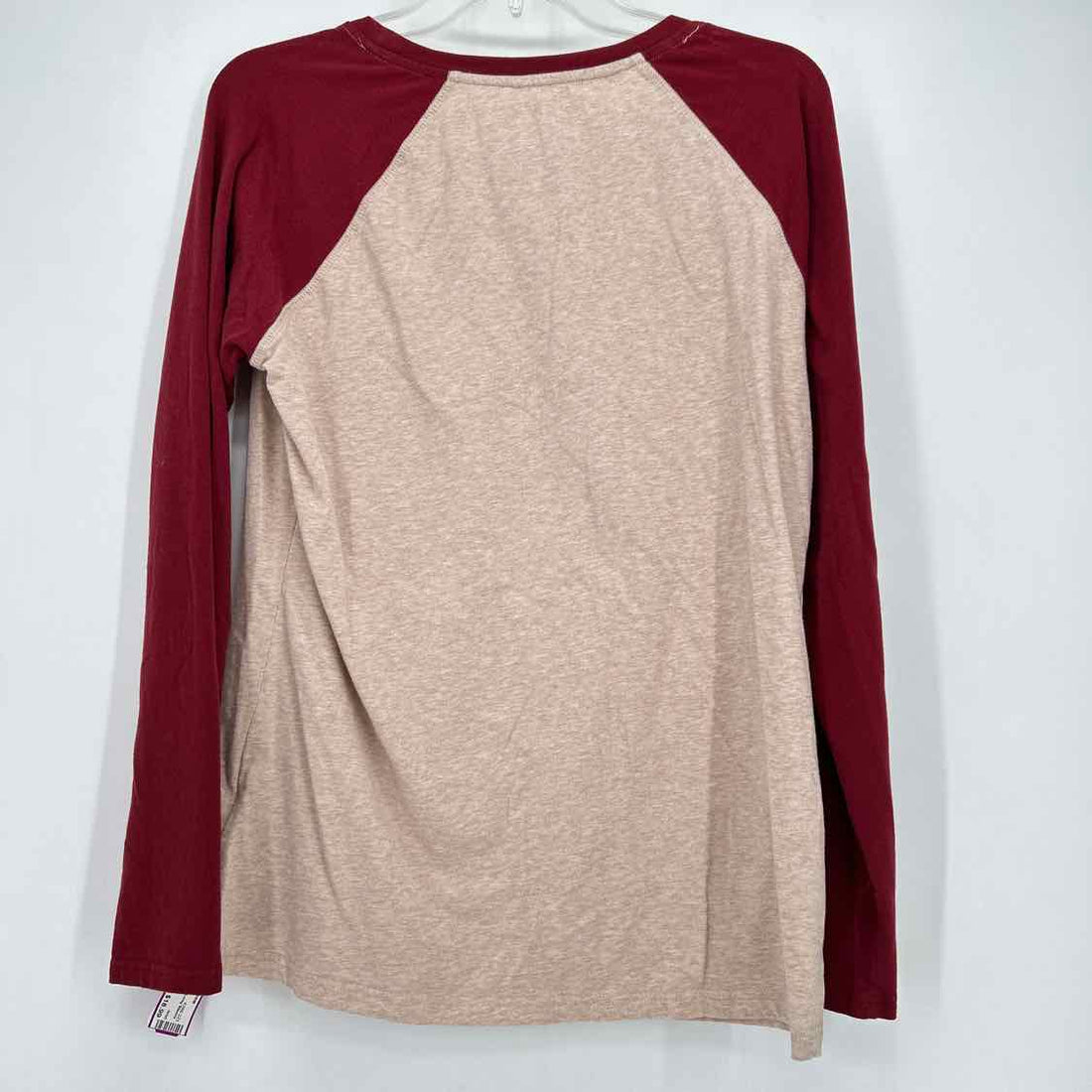 Ariat Size L Maroon & Tan Long Sleeve