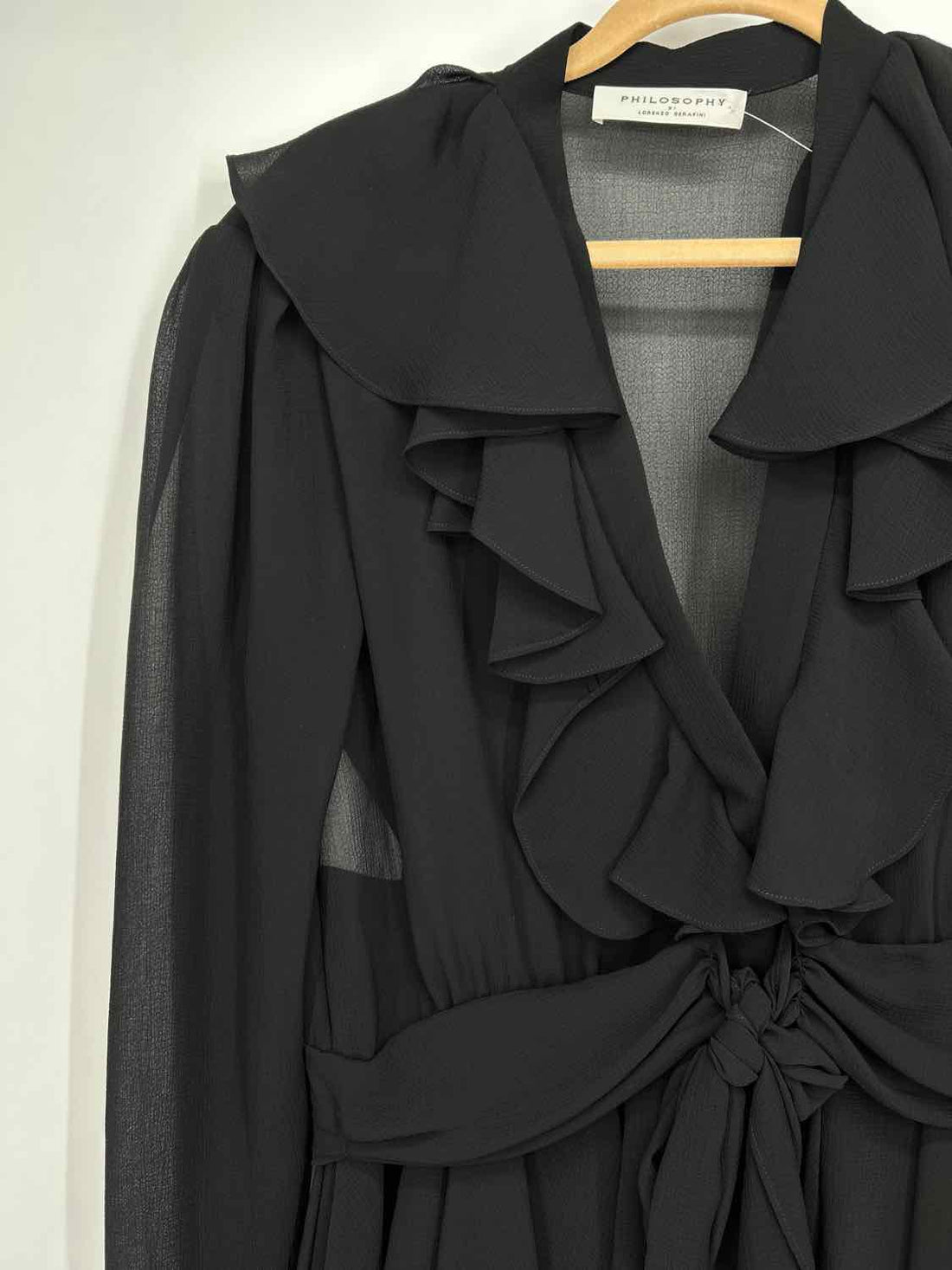 Philosophy Di Alberta Ferretti Size 10 Black Long Sleeve