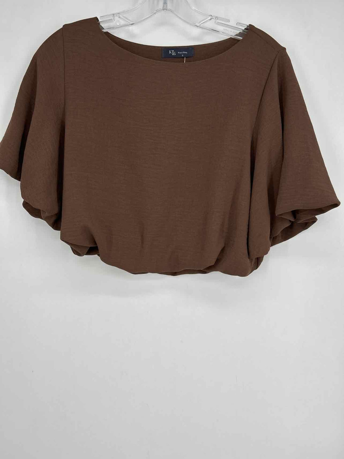 KLD Size S Brown Short Sleeve