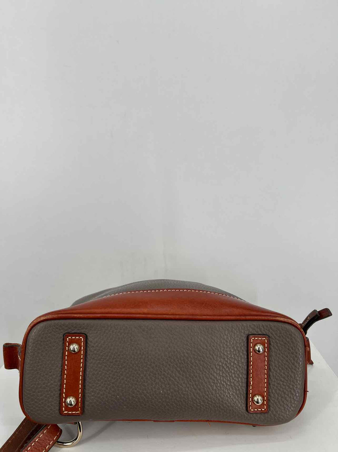 Dooney & Bourke Gray Pebbled Leather Backpack