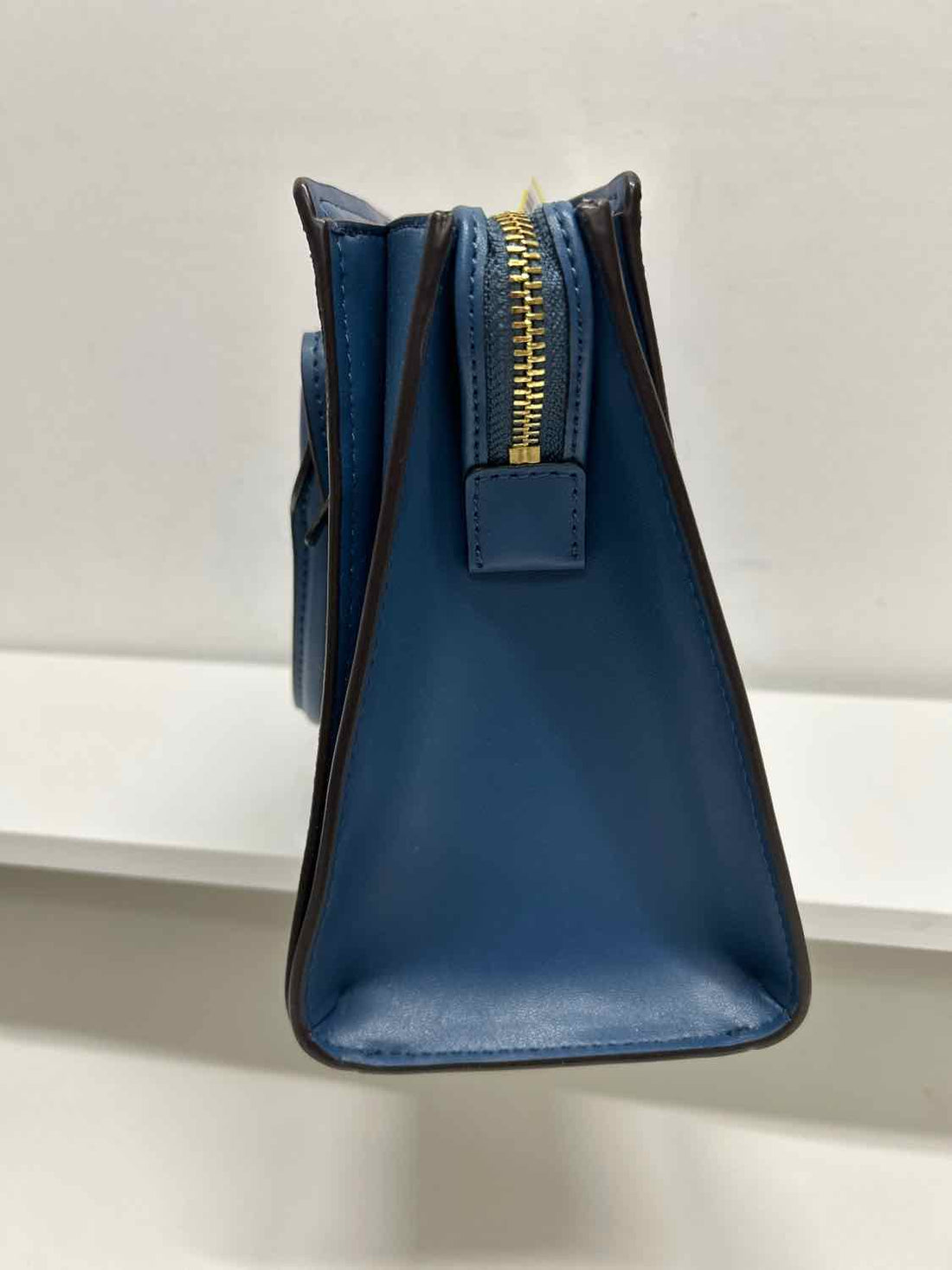 Michael Kors Brown & Blue Leather Excellent Condition Satchel