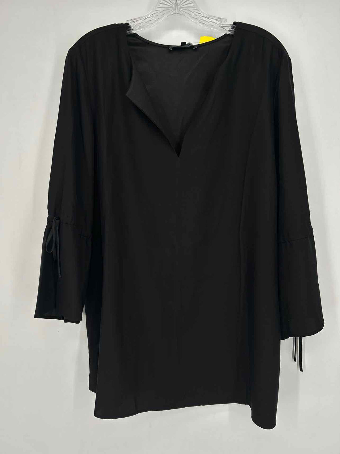 Lafayette 148 Size XL Black Silk Long Sleeve