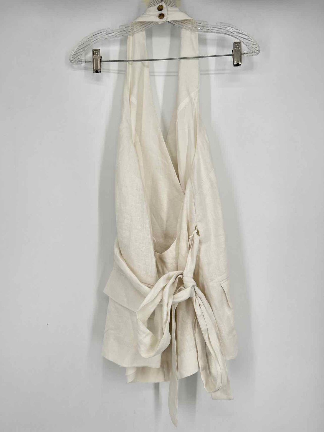 Banana Republic Size M White Linen NWT Halter Top