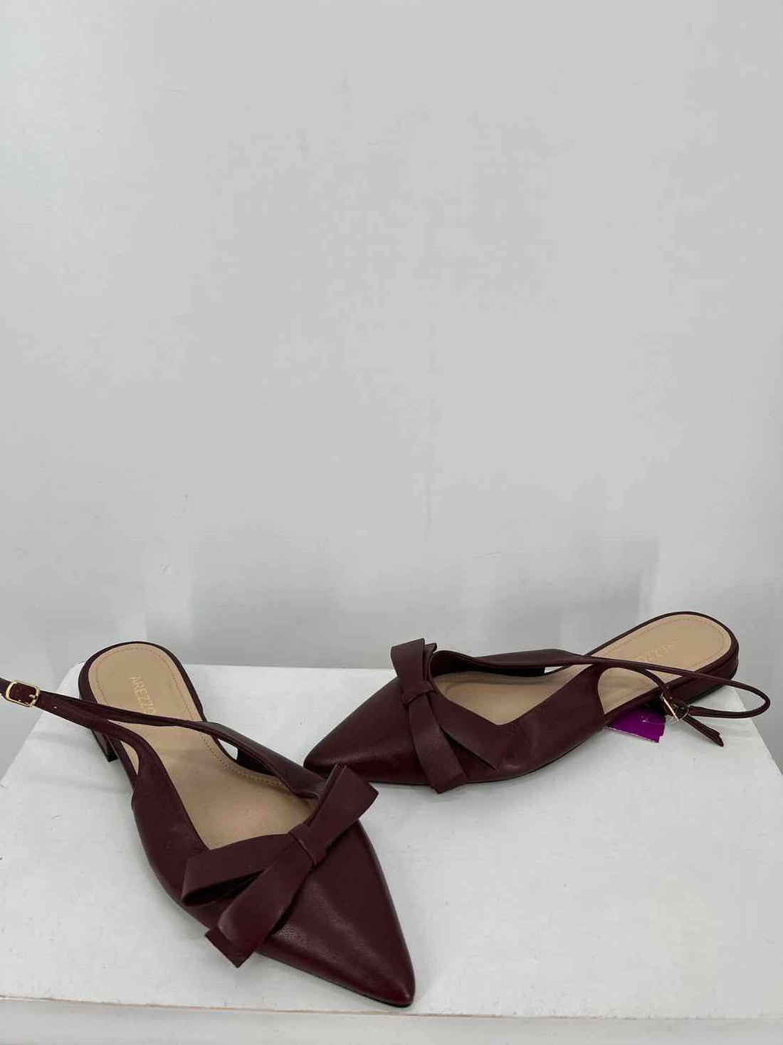 Arezzo Women Size 8.5 Burgundy NWT Flats