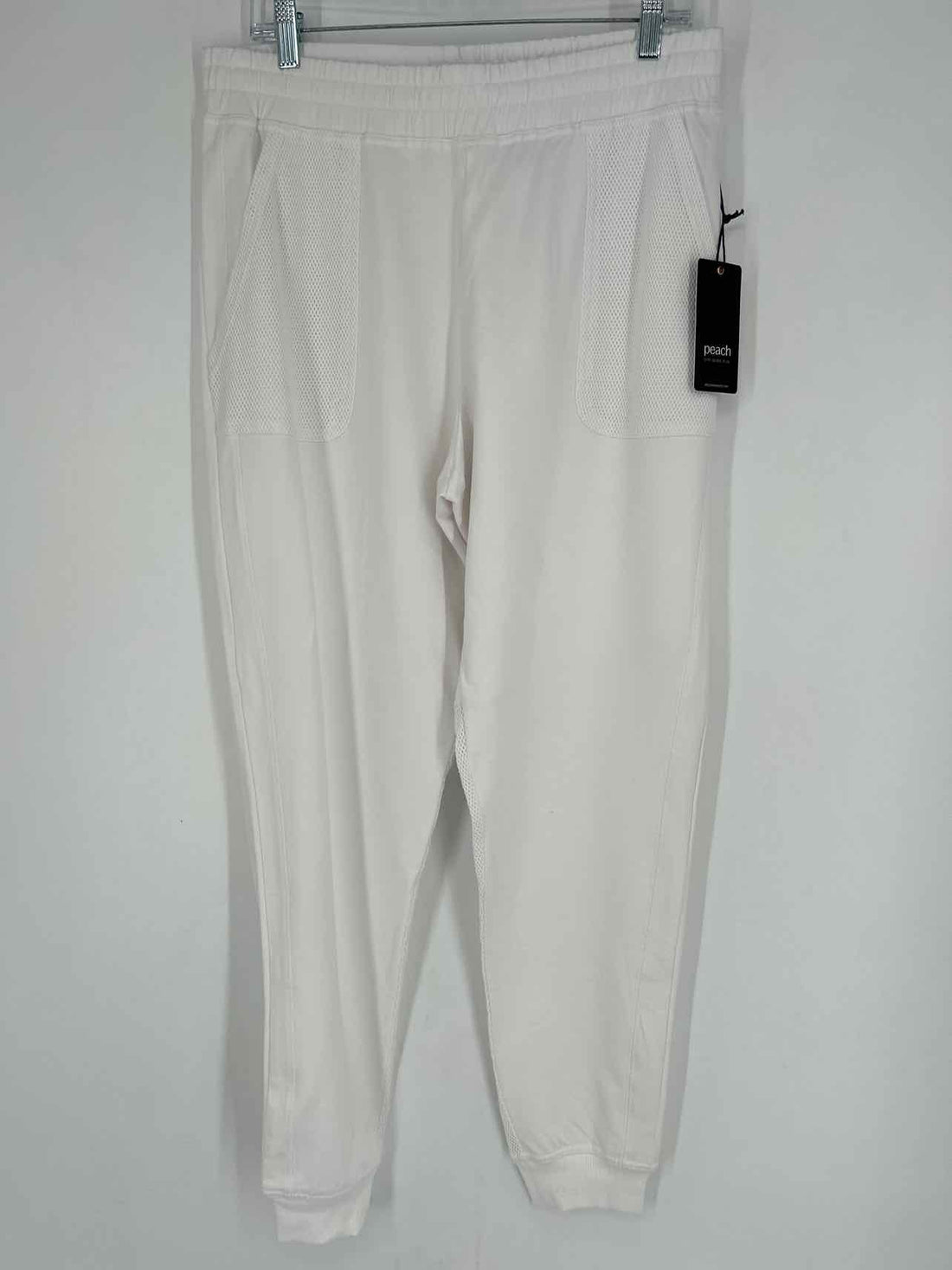 Peach Size L White Sweatpants