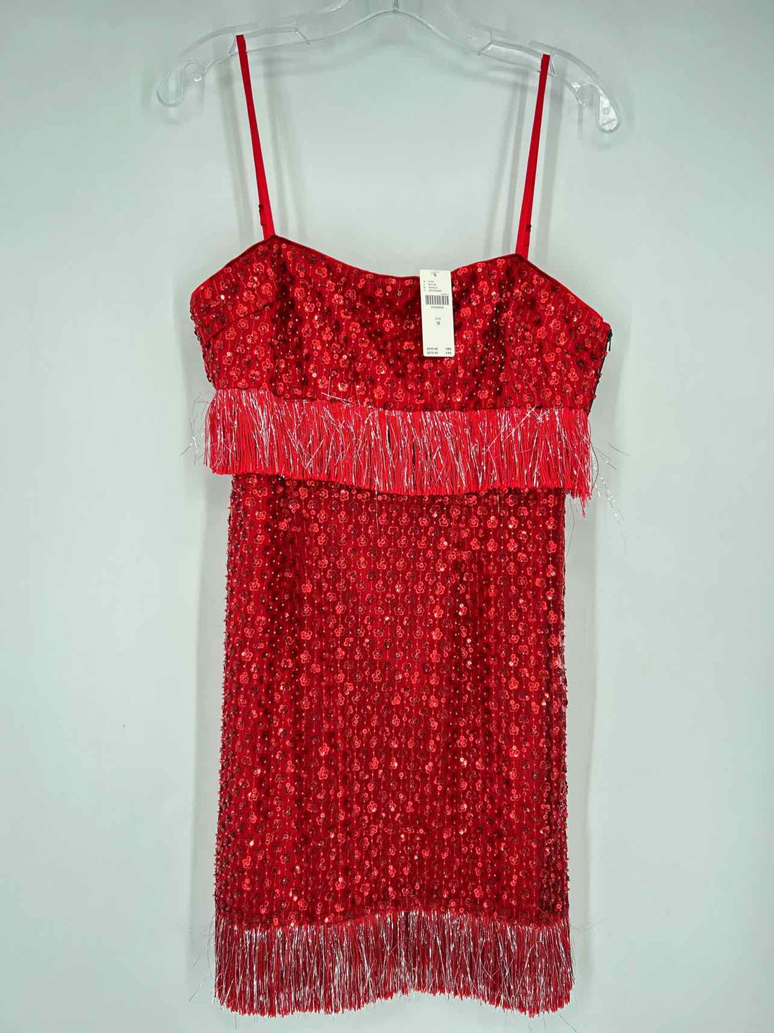Saylor Size M Red Sequined NWT Dress
