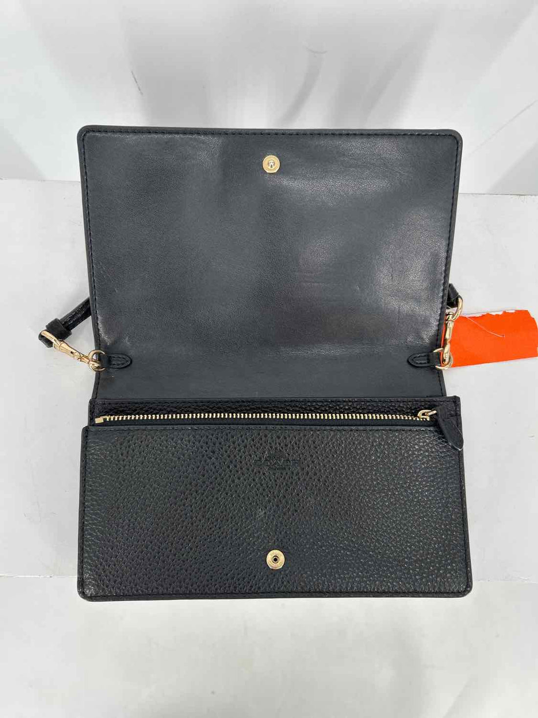 Coach Black Genuine Leather Pre Owned Crossbody