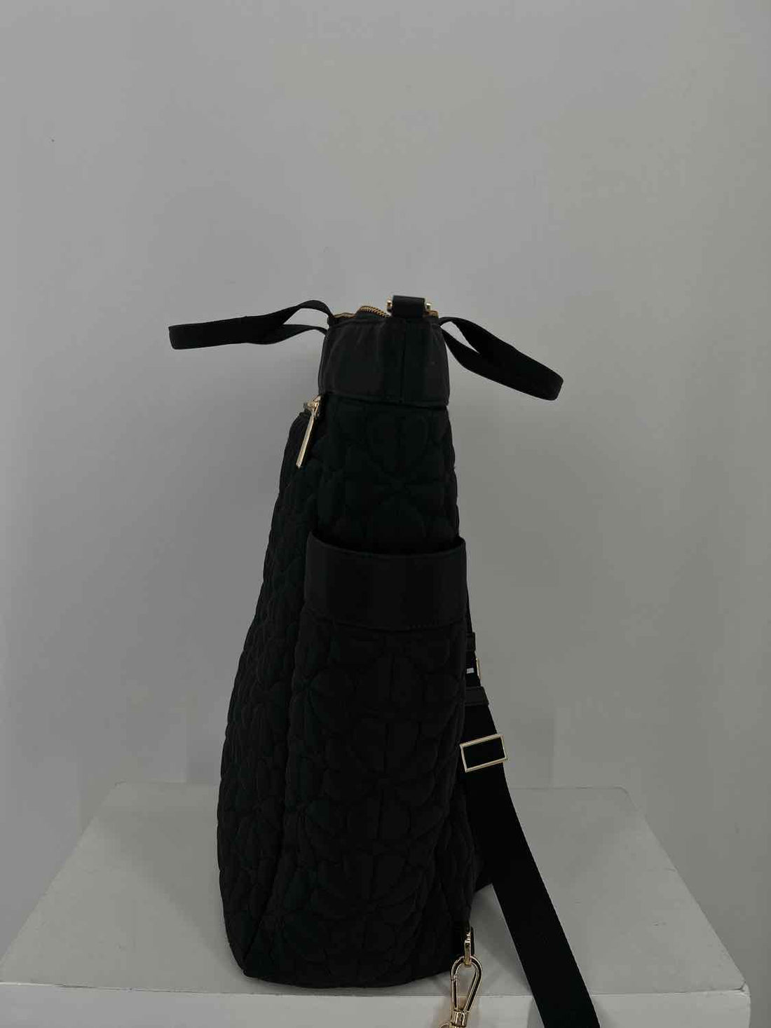 Kate Spade Black Quilted Nylon Excellent Condition Backpack