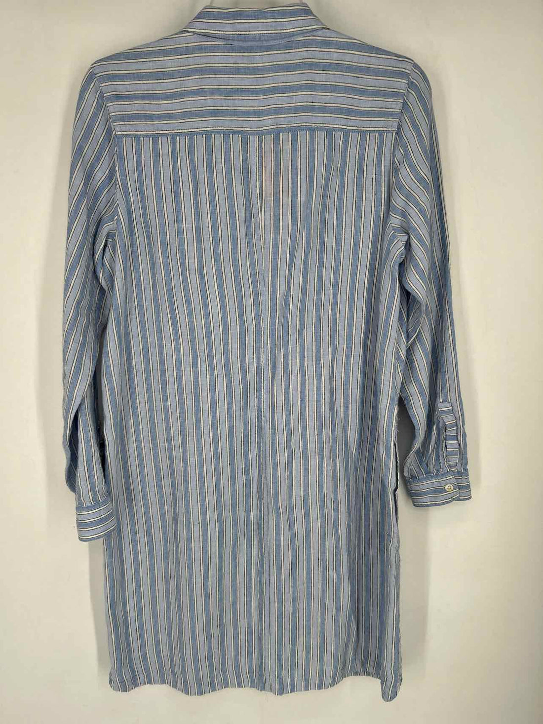 J Jill Size S Blue & White Striped Long Sleeve Dress