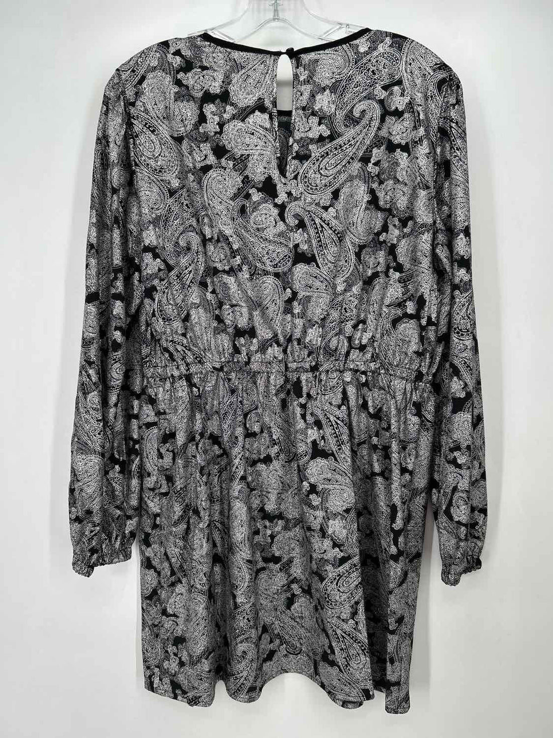 Michael Kors Size L Black & Silver NWT Dress