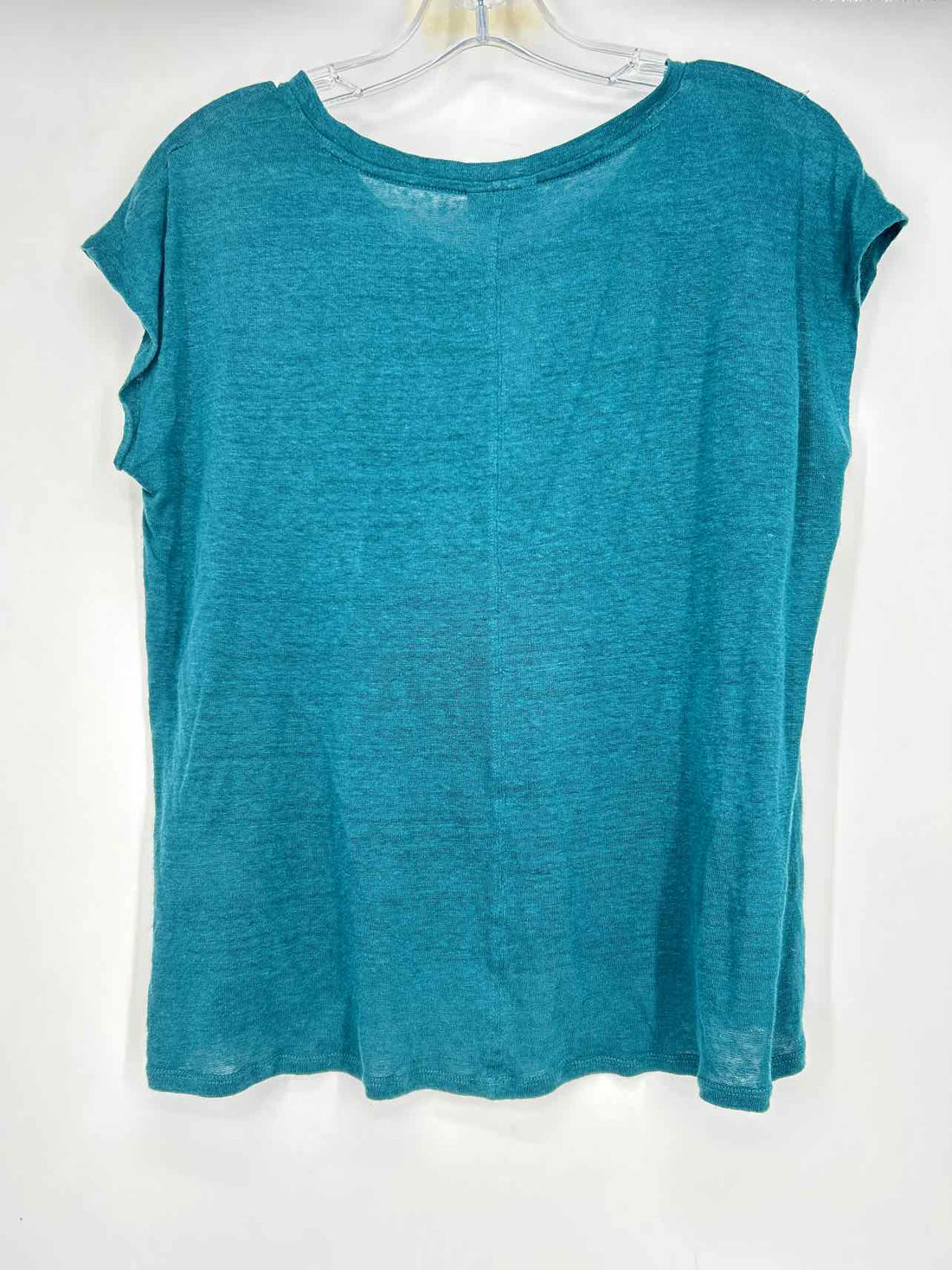 J Jill Love Linen Size SP Dark Teal Short Sleeve