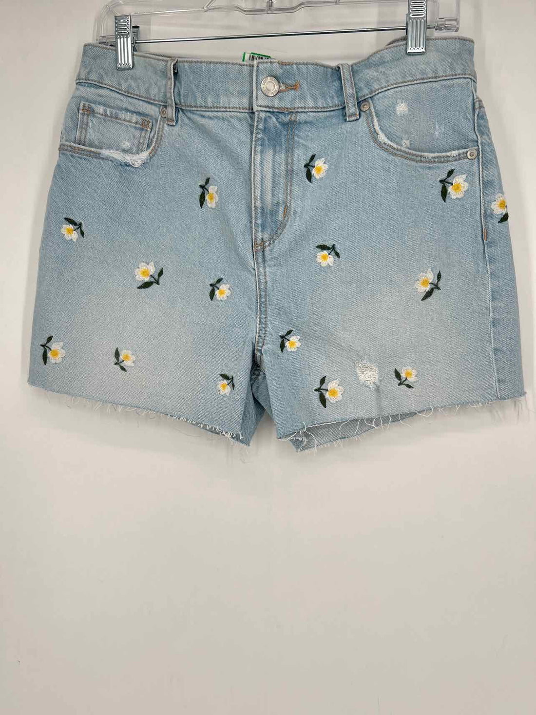 Loft Size 6 Denim Floral Embroidered NWT Shorts
